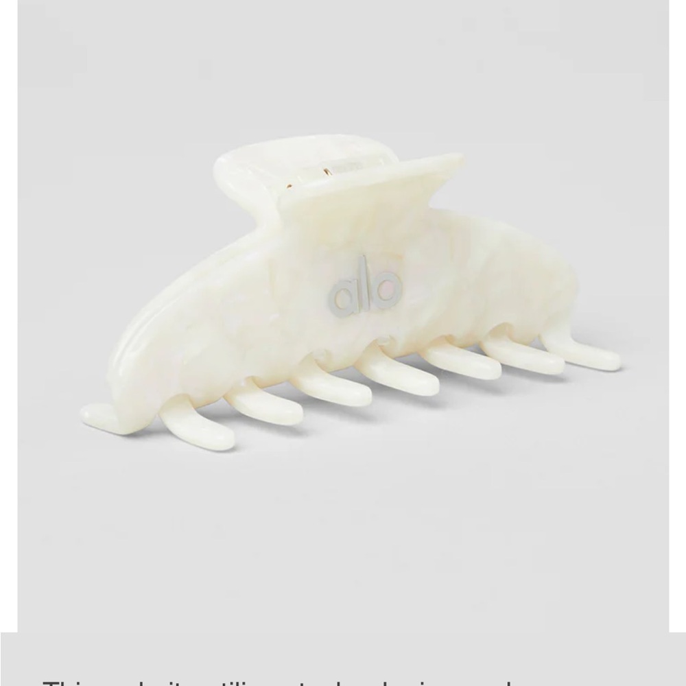 ALO Yoga White Hair Clip